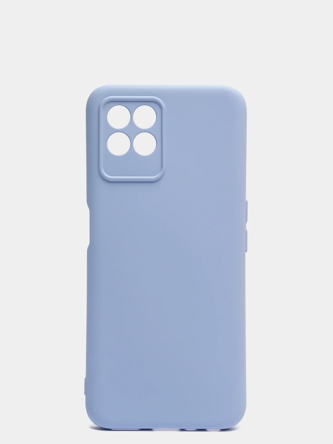 Сиреневый чехол с защитой камеры и бархатом внутри Realme 8i
