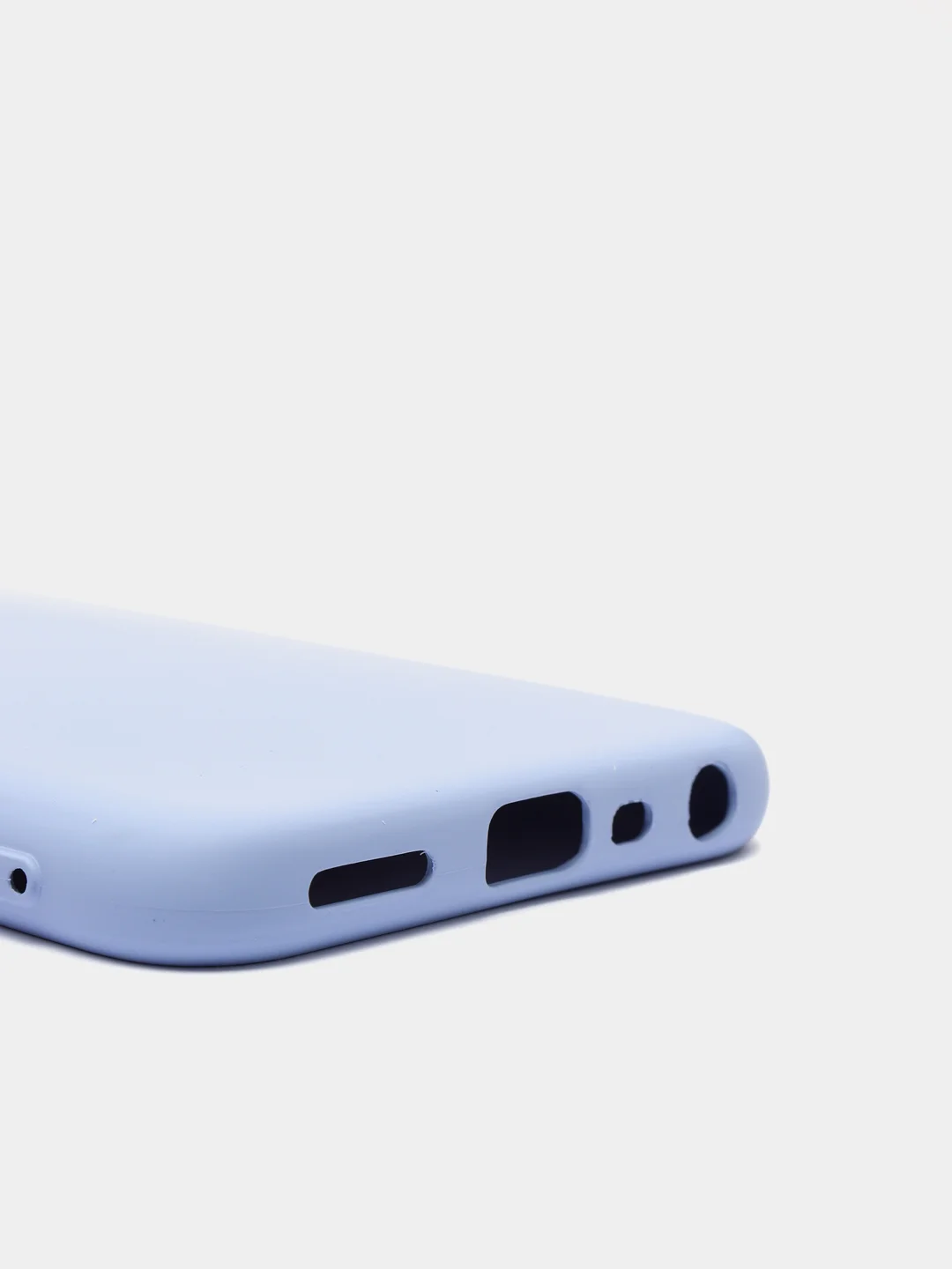 Сиреневый чехол с защитой камеры и бархатом внутри Realme 8i