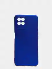 Синий чехол с защитой камеры и бархатом внутри Realme 8i