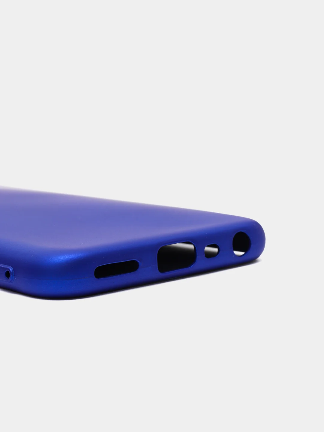 Синий чехол с защитой камеры и бархатом внутри Realme 8i
