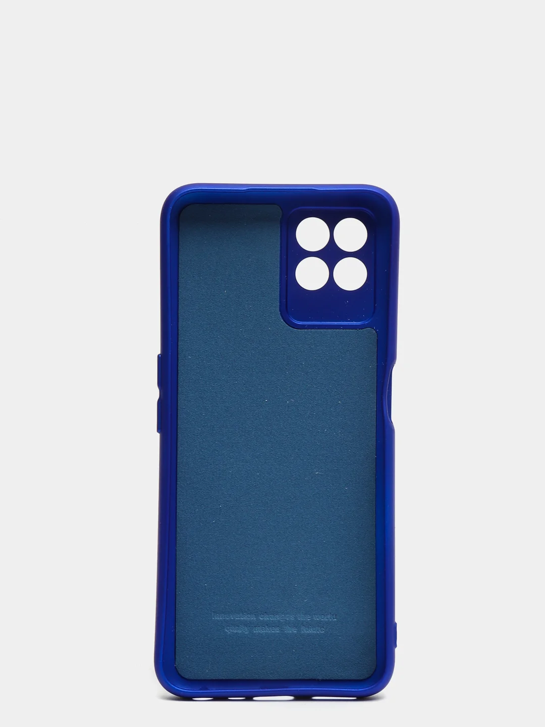 Синий чехол с защитой камеры и бархатом внутри Realme 8i