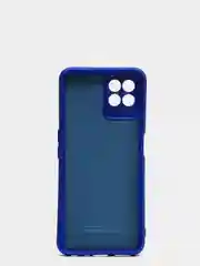 Синий чехол с защитой камеры и бархатом внутри Realme 8i