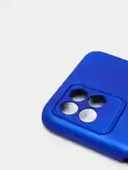 Синий чехол с защитой камеры и бархатом внутри Realme 8i