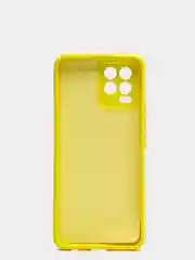 Желтый чехол с защитой камеры и бархатом внутри для REALME 8 / REALME 8 Pro