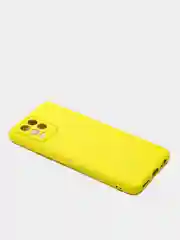 Желтый чехол с защитой камеры и бархатом внутри для REALME 8 / REALME 8 Pro