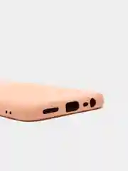 Коралловый меланж чехол с защитой камеры и бархатом внутри для REALME 8 / REALME 8 Pro