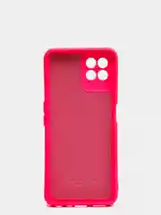 Фуксия чехол с защитой камеры и бархатом внутри Realme 8i
