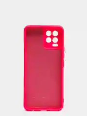 Фуксия чехол с защитой камеры и бархатом внутри для REALME 8 / REALME 8 Pro