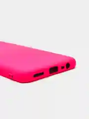 Фуксия чехол с защитой камеры и бархатом внутри для REALME 8 / REALME 8 Pro