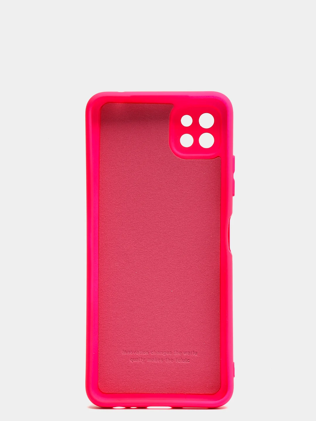 Фуксия чехол Samsung A22s 5G с защитой камеры и бархатом внутри
