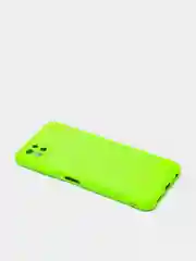 Салатовый чехол Samsung A22s 5G с защитой камеры и бархатом внутри