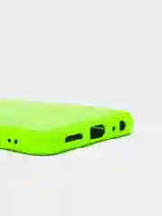 Салатовый чехол Samsung A22s 5G с защитой камеры и бархатом внутри
