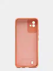 Коралловый меланж чехол Narzo 50i c защитой камеры и бархатом внутри