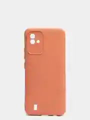 Коралловый меланж чехол Narzo 50i c защитой камеры и бархатом внутри