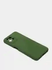 Оливковый чехол с защитой камеры и бархатом внутри Realme 8i