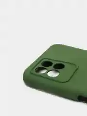 Оливковый чехол с защитой камеры и бархатом внутри Realme 8i