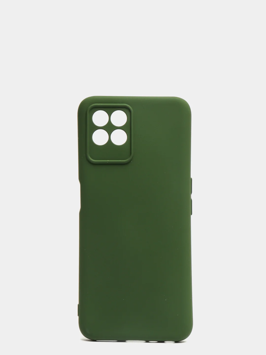 Оливковый чехол с защитой камеры и бархатом внутри Realme 8i