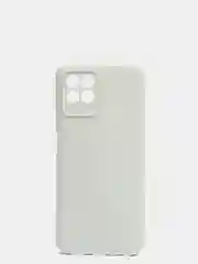 Белый чехол с защитой камеры и бархатом внутри Realme 8i