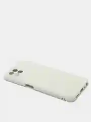 Белый чехол с защитой камеры и бархатом внутри Realme 8i