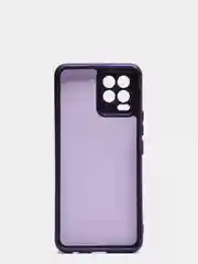 Фиолетовый чехол с защитой камеры и бархатом внутри для REALME 8 / REALME 8 Pro