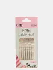 Иглы швейные, самовдеваемые, 6 штук