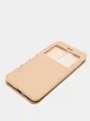 Золотой чехол книжка Nokia 8