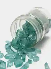 Декоративная присыпка (топпинг) Luxart Deco Glass стекло зеленое (3-9 мм)  25 мл