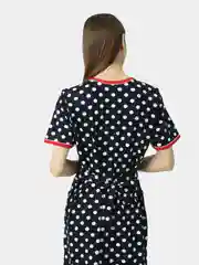 Угольный халат женский, платье домашнее на молнии из хлопка с коротким рукавом на замке