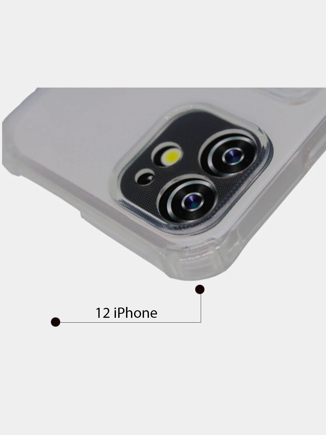 Прозрачный чехол силиконовый с карманом на iPhone 7/8 Plus, 11, 12, 13, Pro, Pro Max
