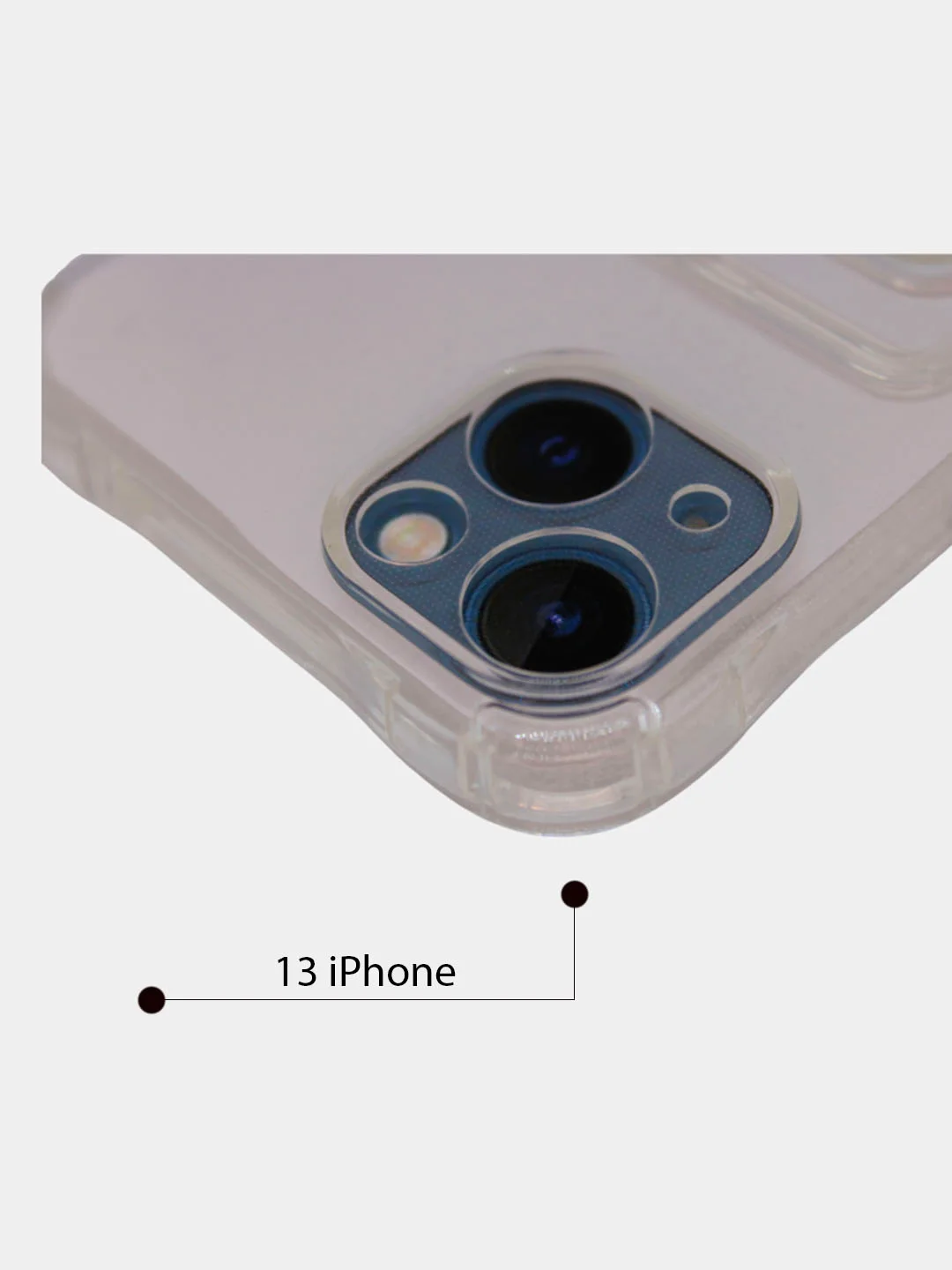 Прозрачный чехол силиконовый с карманом на iPhone 7/8 Plus, 11, 12, 13, Pro, Pro Max