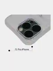 Прозрачный чехол силиконовый с карманом на iPhone 7/8 Plus, 11, 12, 13, Pro, Pro Max