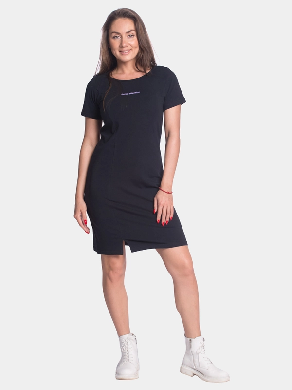 Платье женское draw attention КЛП1483П1 чёрный, KLERY