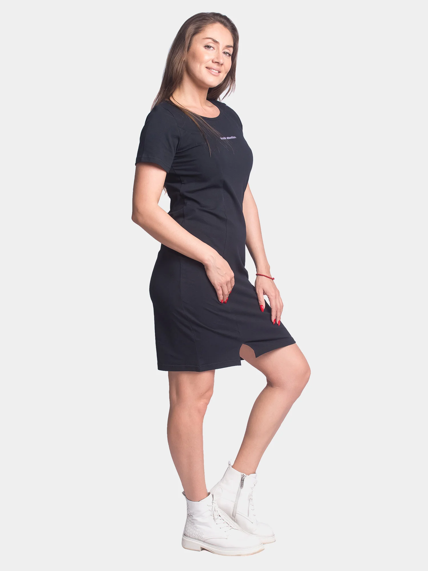 Платье женское draw attention КЛП1483П1 чёрный, KLERY