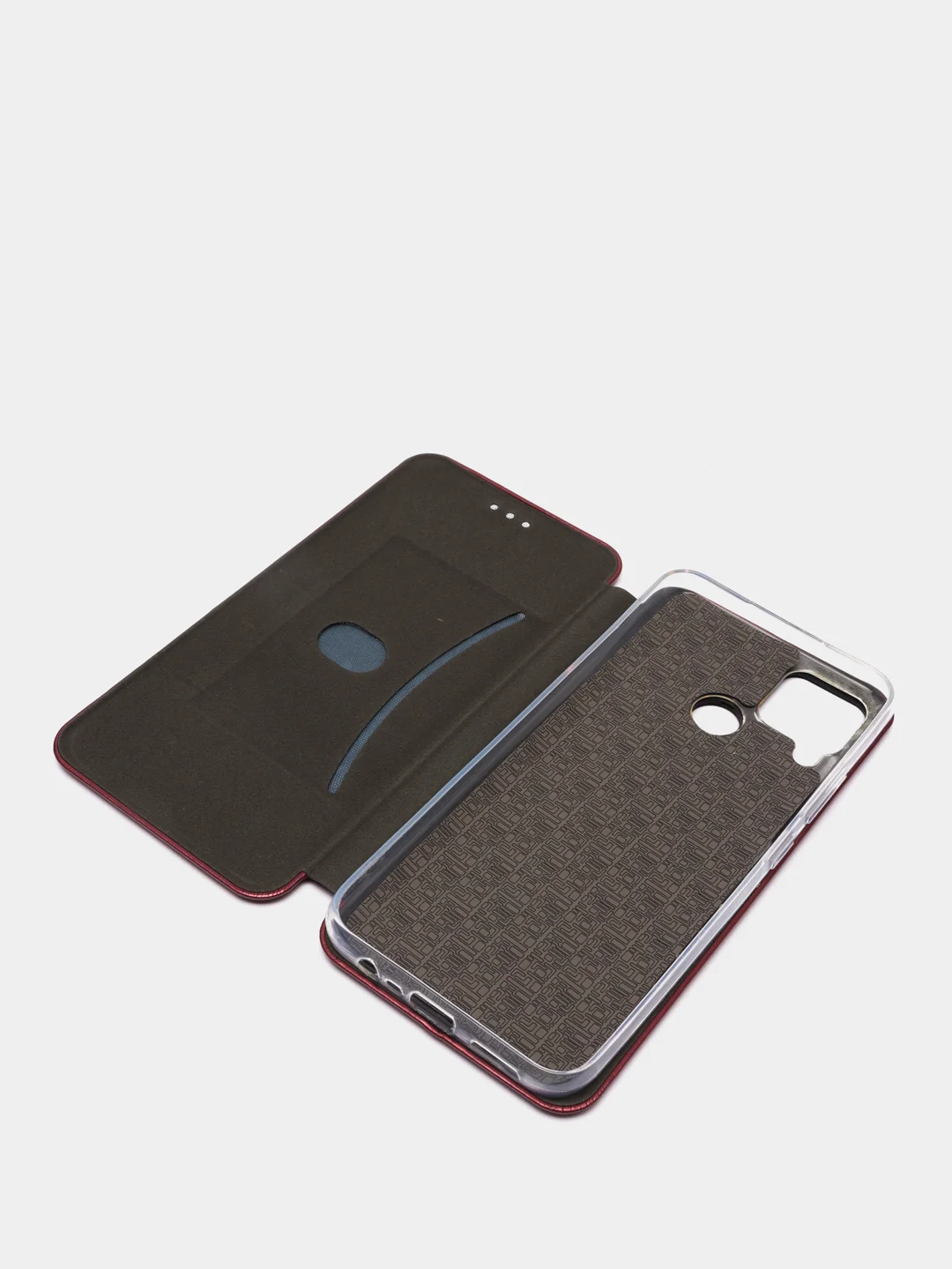 Бордовый чехол-книжка для REALME C25S / REALME C25 / NARZO 50A
