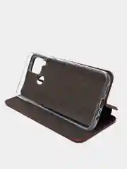 Бордовый чехол-книжка для REALME C25S / REALME C25 / NARZO 50A