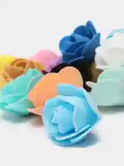 Роза из фоамирана, бутон 35 мм, микс