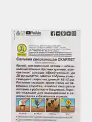 Сальвия сверкающая Скарлет (семена)