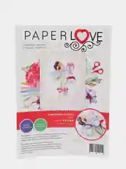 Набор для изготовления 3D картины в технике папертоль "Анютины глазки". Paperlove