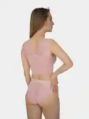 Белый комплект женского кружевного белья