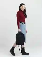 Черный рюкзак женский спортивный