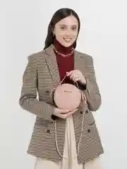 Пудровый женская сумка через плечо, сумка клатч
