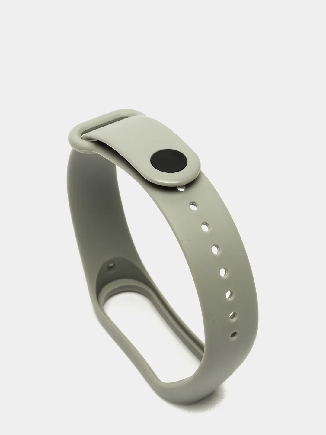 Серый ремешок для фитнес-браслета Xiaomi Mi Band 3, 4, силиконовый