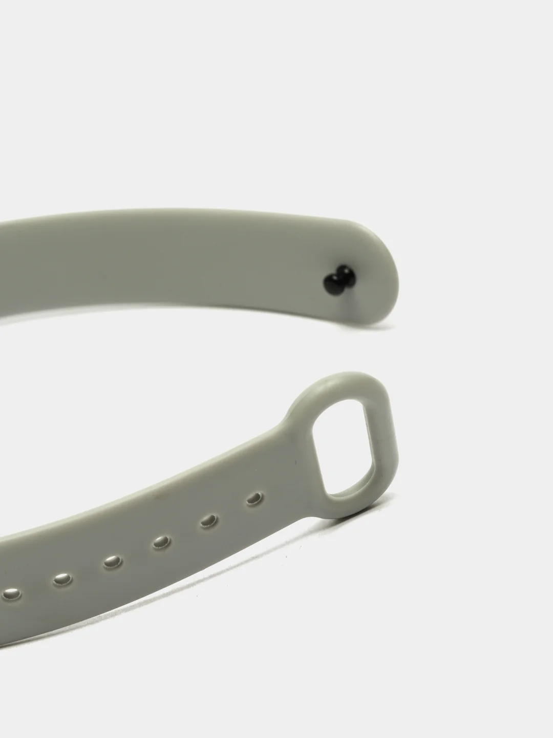Серый ремешок для фитнес-браслета Xiaomi Mi Band 3, 4, силиконовый
