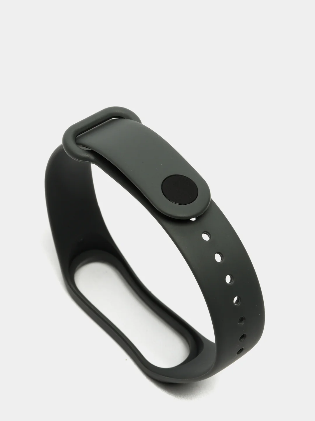 Тёмно-серый ремешок для фитнес-браслета Xiaomi Mi Band 3, 4, силиконовый