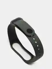 Тёмно-серый ремешок для фитнес-браслета Xiaomi Mi Band 3, 4, силиконовый
