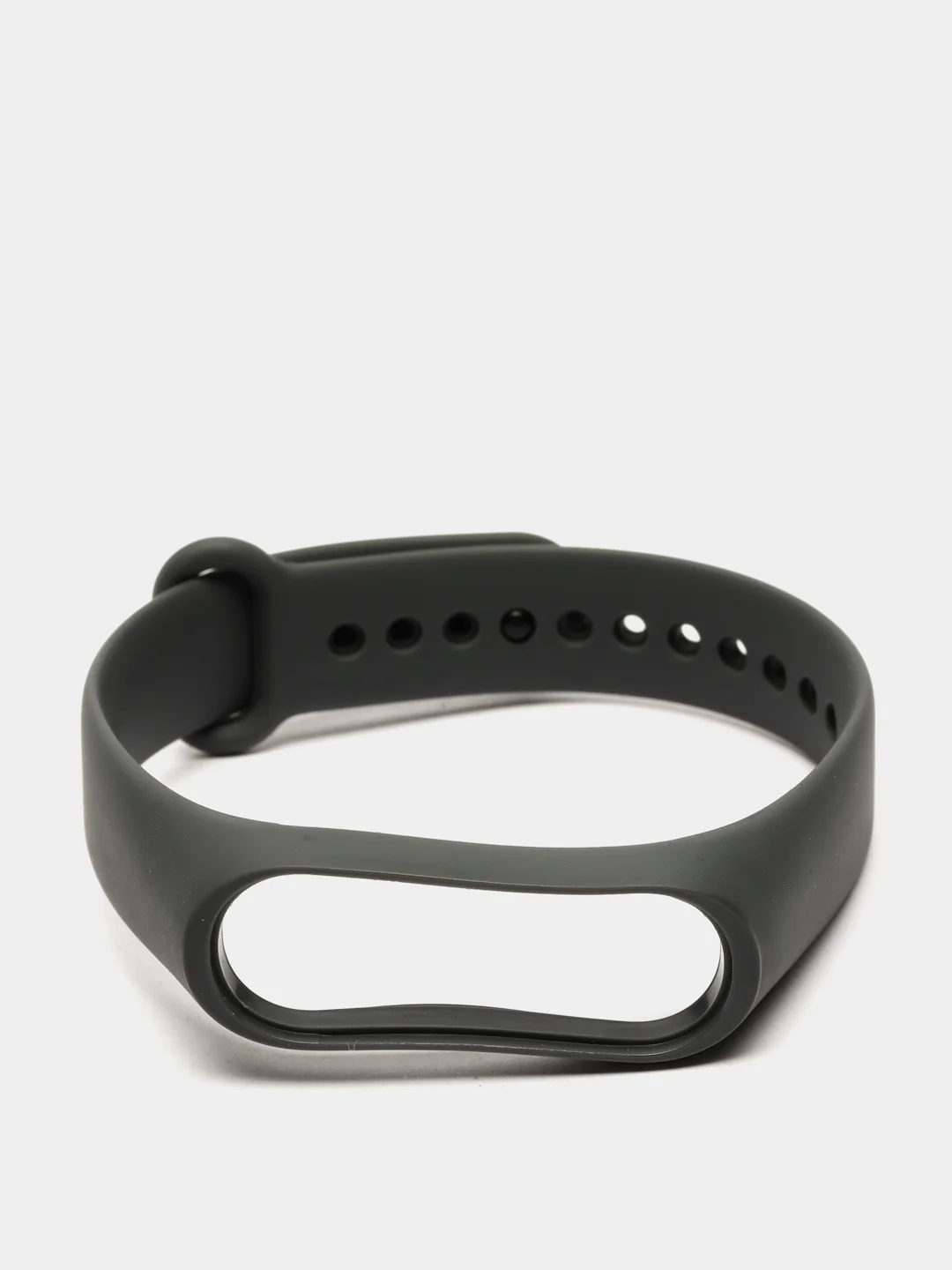 Тёмно-серый ремешок для фитнес-браслета Xiaomi Mi Band 3, 4, силиконовый