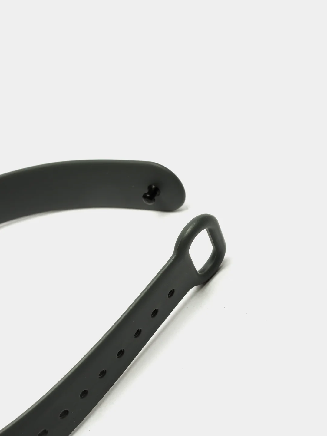 Тёмно-серый ремешок для фитнес-браслета Xiaomi Mi Band 3, 4, силиконовый
