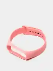 Розовый ремешок для фитнес-браслета Xiaomi Mi Band 3, 4, силиконовый