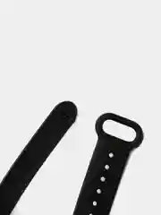 Черный ремешок для фитнес-браслета Xiaomi Mi Band 3, 4, силиконовый