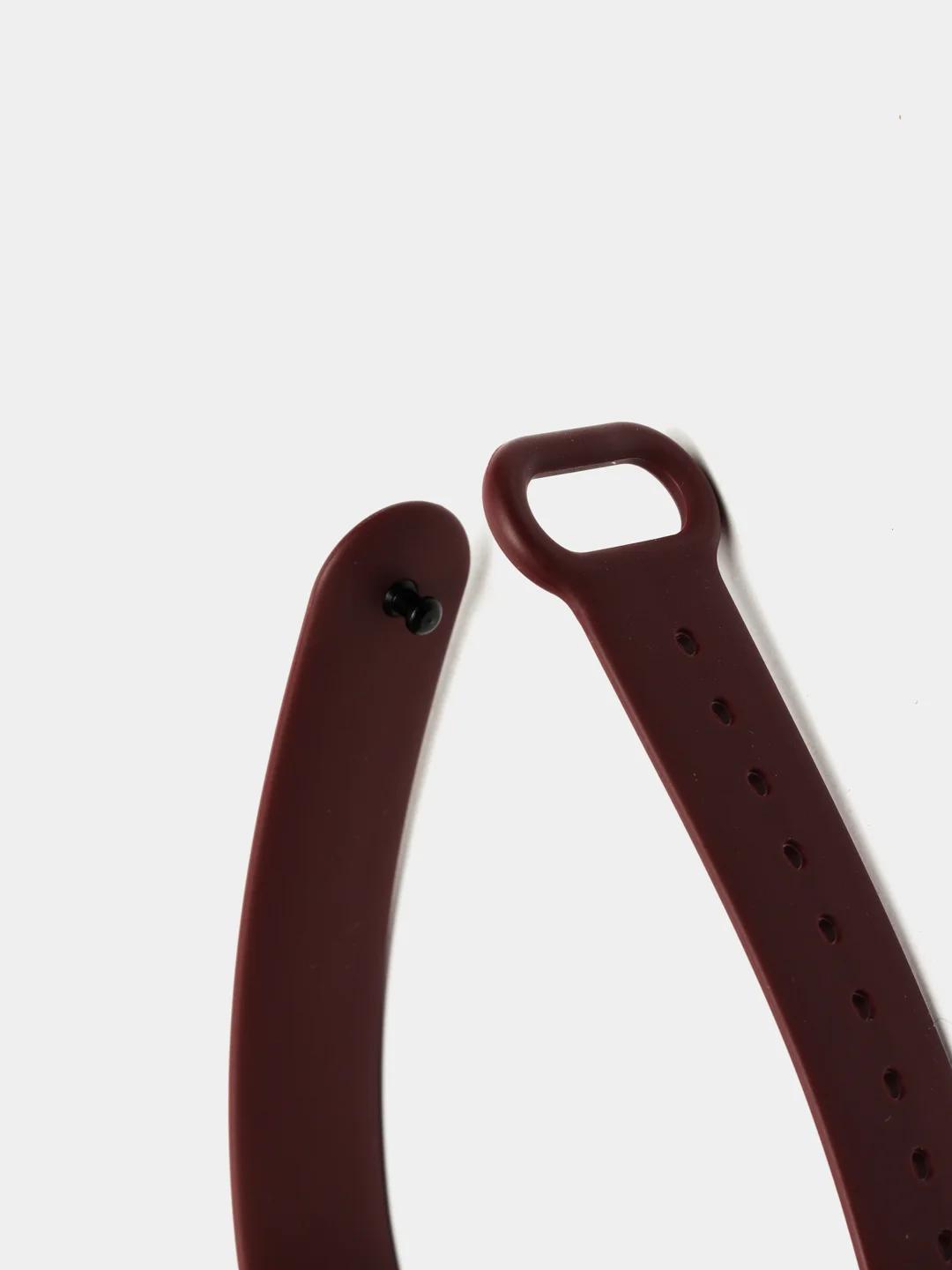Багровый ремешок для фитнес-браслета Xiaomi Mi Band 3, 4, силиконовый